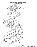 COMPARTMENT SEPARATOR Diagram and Parts List for ET20DKXTF02  Whirlpool Refrigerator