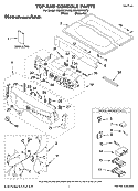 TOP AND CONSOLE PARTS Diagram and Parts List for KGHS01PMT2  KitchenAid Dryer