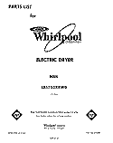 SECTION Diagram and Parts List for LE5750XKW0  Whirlpool Dryer