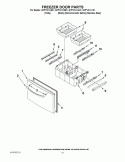 FREEZER DOOR PARTS Diagram and Parts List for GI7FVCXXB01  Whirlpool Refrigerator