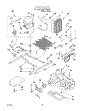 UNIT Diagram and Parts List for GD22DKXHW03  Whirlpool Refrigerator