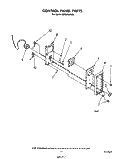 CONTROL PANEL Diagram and Parts List for SE950PERW0  Whirlpool Range