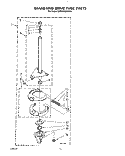 BRAKE AND DRIVE TUBE Diagram and Parts List for KAWE842WAL2  Whirlpool Washer
