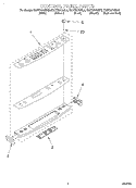 CONTROL PANEL Diagram and Parts List for KGST307GAL0  KitchenAid Range