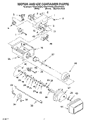 MOTOR AND ICE CONTAINER PARTS Diagram and Parts List for TS25AFXKS03  Estate Refrigerator