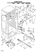 LINER PARTS Diagram and Parts List for ER8YHMXSL00  Whirlpool Refrigerator