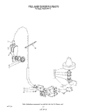 FILL AND OVERFILL Diagram and Parts List for 4KUDC220T0  KitchenAid Dishwasher