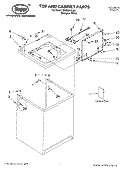TOP AND CABINET PARTS Diagram and Parts List for RAS8244LQ0  Roper Washer