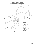 OVEN CAVITY Diagram and Parts List for GM8155XJB0  Whirlpool Microwave