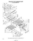 REFRIGERATOR INTERIOR Diagram and Parts List for ED26MMXRWR2  Whirlpool Refrigerator