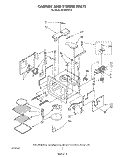 CABINET AND STIRRER , LITERATURE AN Diagram and Parts List for MC8990XT0  Whirlpool Microwave