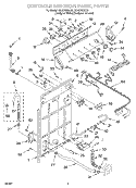 CONTROLS AND REAR PANEL Diagram and Parts List for GSN2000HZ0  Whirlpool Washer