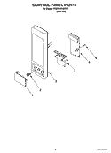 Part Location Diagram of W10160560 Whirlpool BUTTON
