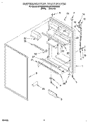 REFRIGERATOR DOOR Diagram and Parts List for ET18ZKXDN04  Whirlpool Refrigerator
