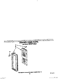 CONTROL PANEL Diagram and Parts List for KEMI371XBL0  KitchenAid Microwave Oven Combo