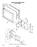 DOOR AND LATCH Diagram and Parts List for MW8100XL2  Whirlpool Microwave