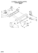 CONTROL PANEL Diagram and Parts List for KAWL410BWH1  KitchenAid Washer