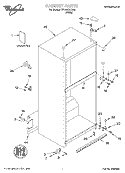 CABINET, LITERATURE Diagram and Parts List for ET18SCXJW01  Whirlpool Refrigerator
