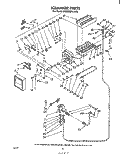 ICE MAKER Diagram and Parts List for ED25SM1LWR0  Whirlpool Refrigerator