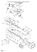MOTOR AND ICE CONTAINER Diagram and Parts List for 3VED27DQFW00  Whirlpool Refrigerator
