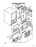 CABINET AND FRONT Diagram and Parts List for EC515WWV0  Whirlpool Ice Maker