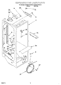 REFRIGERATOR LINER Diagram and Parts List for KSRE27FHWH01  KitchenAid Refrigerator