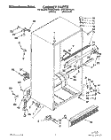 CABINET Diagram and Parts List for KTRC22KAAL01  Whirlpool Refrigerator