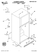 CABINET, LITERATURE Diagram and Parts List for ET1FTEXLT00  Whirlpool Refrigerator