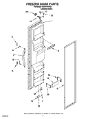FREEZER DOOR PARTS Diagram and Parts List for IS25AFXRD00  Inglis Refrigerator