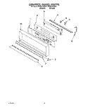 CONTROL PANEL, LITERATURE Diagram and Parts List for KEBI271YBL3  KitchenAid Wall Oven