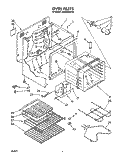 OVEN Diagram and Parts List for RM978BXVW2  Whirlpool Microwave Oven Combo
