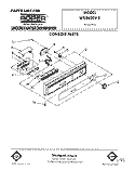 CONSOLE Diagram and Parts List for WU5650V2  Roper Dishwasher