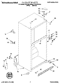 CABINET Diagram and Parts List for KTHC18KDAL01  KitchenAid Refrigerator