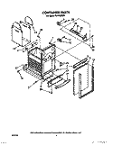 CONTAINER Diagram and Parts List for TU4700XXP0  Whirlpool Trash Compactor