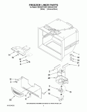 FREEZER LINER PARTS Diagram and Parts List for EB2SHKXVD02  Whirlpool Refrigerator