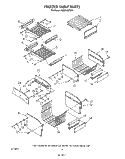 FREEZER SHELF Diagram and Parts List for KSRF42DTX01  KitchenAid Refrigerator