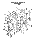 REFRIGERATOR DOOR Diagram and Parts List for 3ET18RKXYW01  Whirlpool Refrigerator
