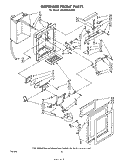 DISPENSER FRONT Diagram and Parts List for ED26SSXLWR1  Whirlpool Refrigerator