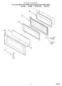 Part Location Diagram of 8184592 Whirlpool Exterior Door Panel