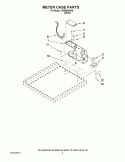 METER CASE PARTS Diagram and Parts List for CHW9900WQ0  Whirlpool Washer