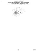LATCH Diagram and Parts List for GBD307PDB5  Whirlpool Wall Oven