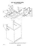 TOP AND CABINET, LITERATURE AND OPTIONAL Diagram and Parts List for LA5460XPW3  Whirlpool Washer