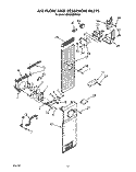 AIR FLOW AND RESERVOIR Diagram and Parts List for KSSS42MWX00  KitchenAid Refrigerator