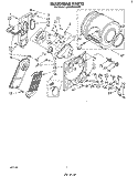 SECTION Diagram and Parts List for LE6100XSW0  Whirlpool Dryer
