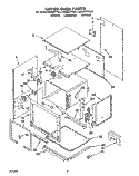UPPER OVEN Diagram and Parts List for KEBS277YWH1  KitchenAid Wall Oven
