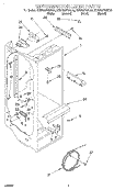 REFRIGERATOR LINER Diagram and Parts List for KSRS22FGAL00  KitchenAid Refrigerator