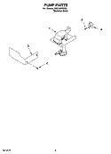 PUMP PARTS Diagram and Parts List for KUIC18NNSS0  KitchenAid Ice Maker