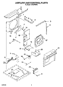 AIRFLOW AND CONTROL PARTS Diagram and Parts List for CAR30WCR0  Crosley Air Conditioner