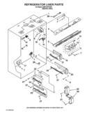 REFRIGERATOR LINER PARTS Diagram and Parts List for KBFC42FTS05  KitchenAid Refrigerator