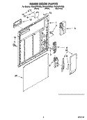 INNER DOOR PARTS Diagram and Parts List for 7DU920PWKQ0  Whirlpool Dishwasher